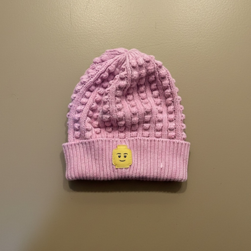 Lego x Target 2019 Pink Knit Beanie with lego man